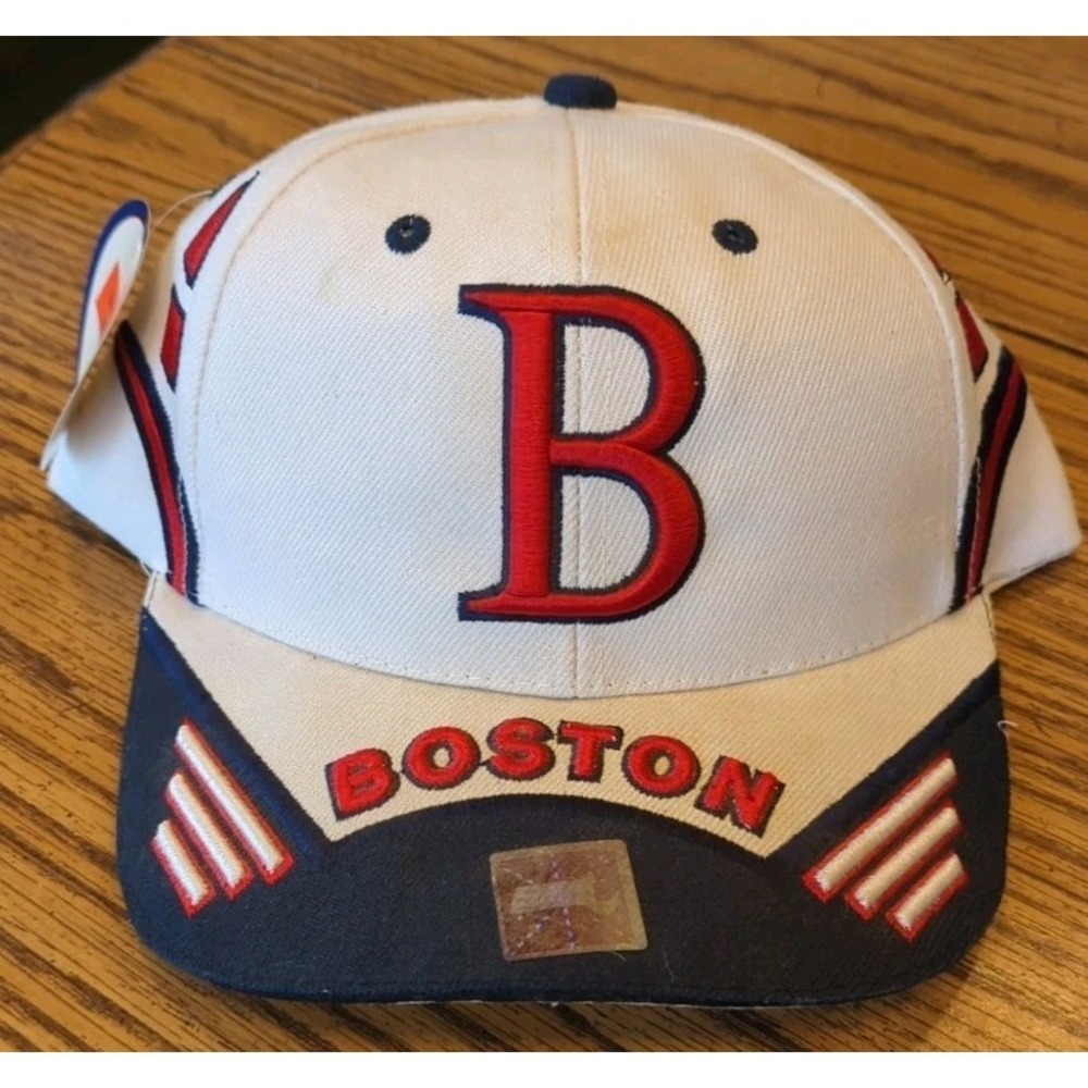 Bay State Apparel Embroidered Boston Red Sox Red White Blue Hat‎ Cap Adjustable